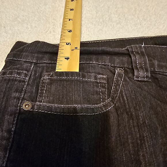 Calvin Klein Jeans Women’s Plus 18W x 33 Dark Wash Straight Leg Denim Stretch - Picture 9 of 11